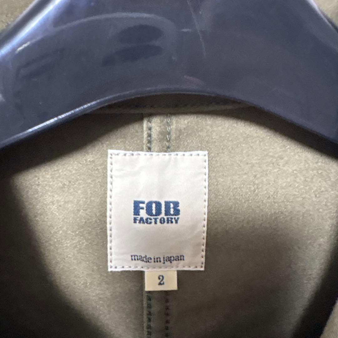 FOB FACTORY モールスキン　カバーオール サイズ2 オリーブ