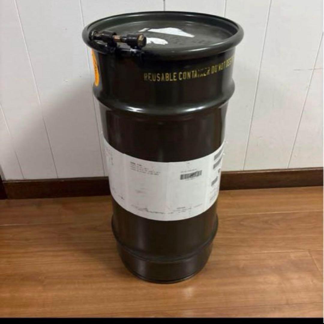 米軍　実物　ペール缶　ドラム缶　ODグリーン　送料無料