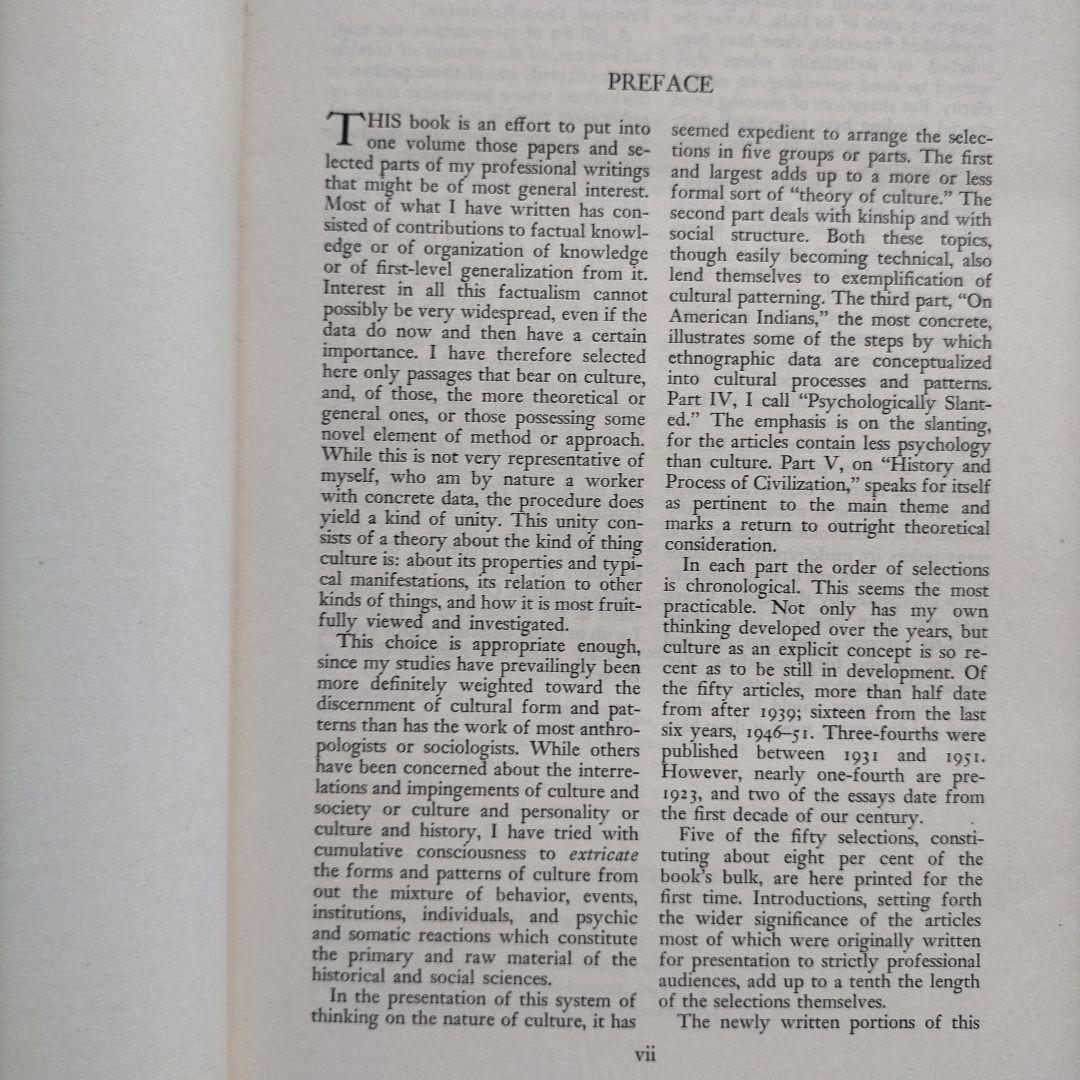 洋書 The Nature of Culture  A L kroeber