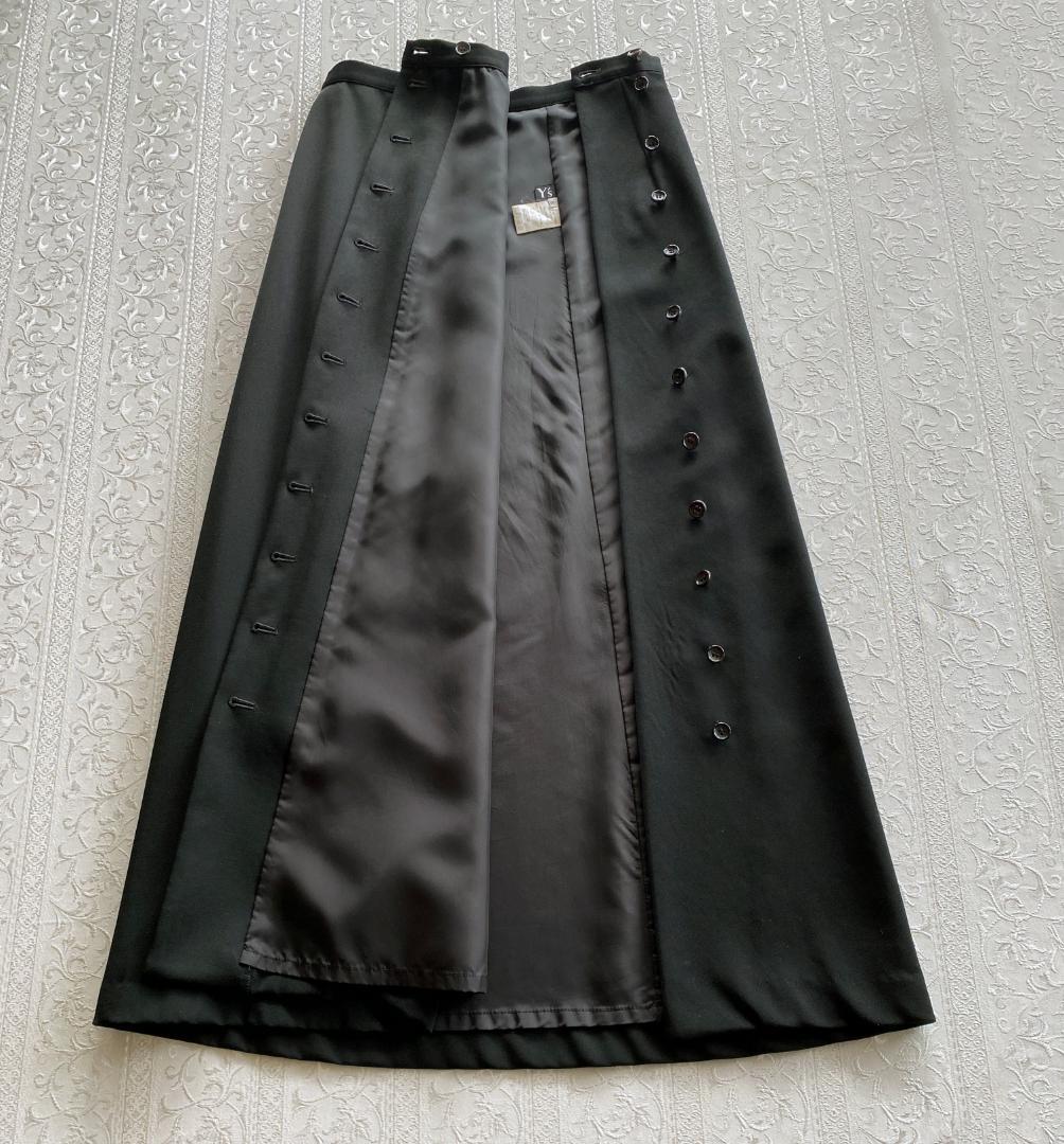 Yohji Yamamoto ヨウジヤマモト　ボタンいっぱいスカート　少し訳あり