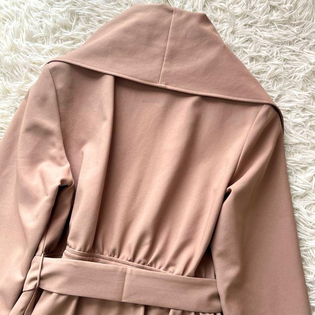 【新品タグ付き✨️】JENNE ショール風オードリーコート Lサイズ