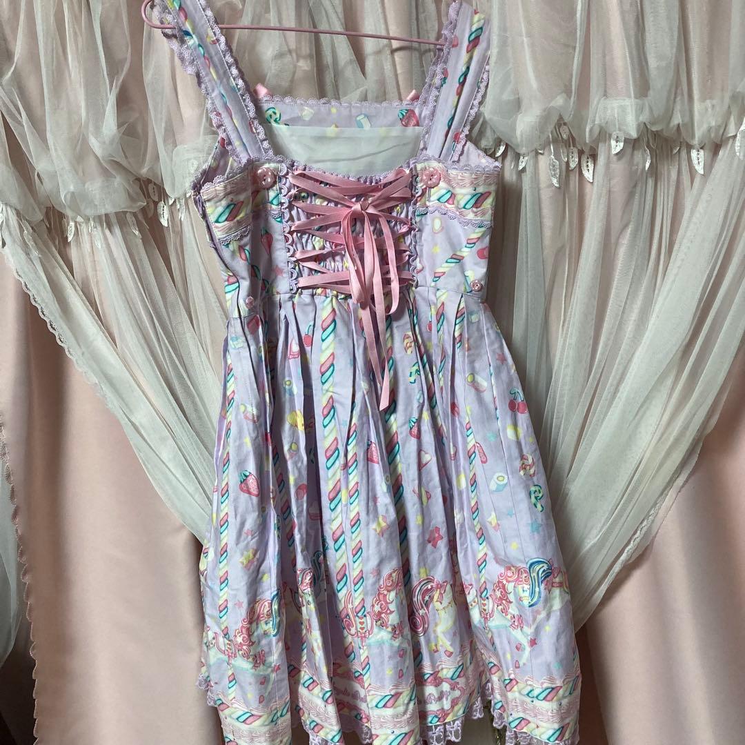 Angelic Pretty シュガーリィカーニバル柄 ジャンパースカート