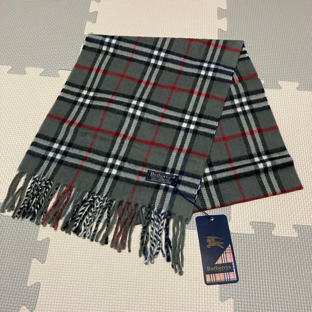 新品未使用✨BURBERRY バーバリー マフラー ノバチェック グレー