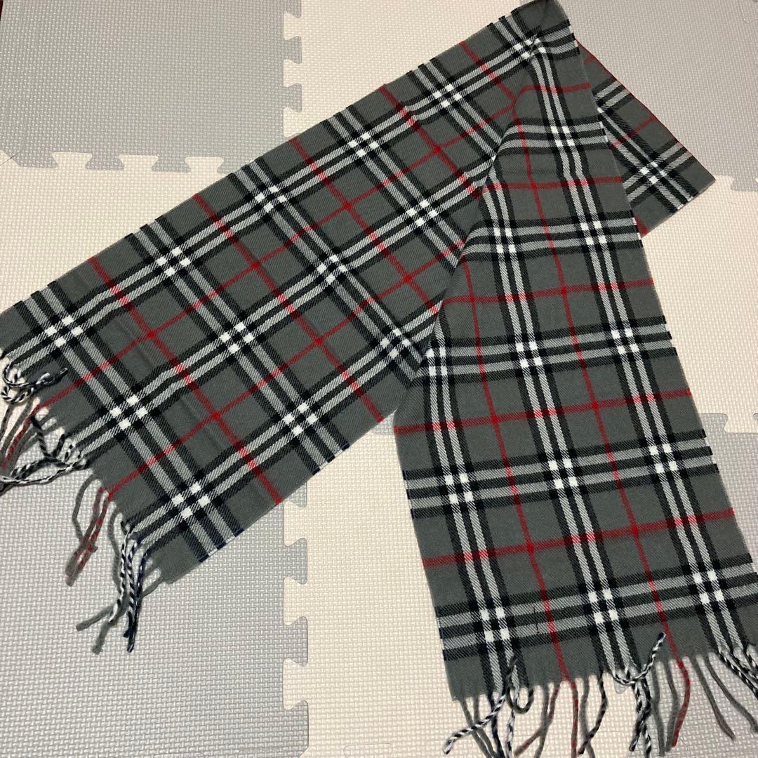 新品未使用✨BURBERRY バーバリー マフラー ノバチェック グレー