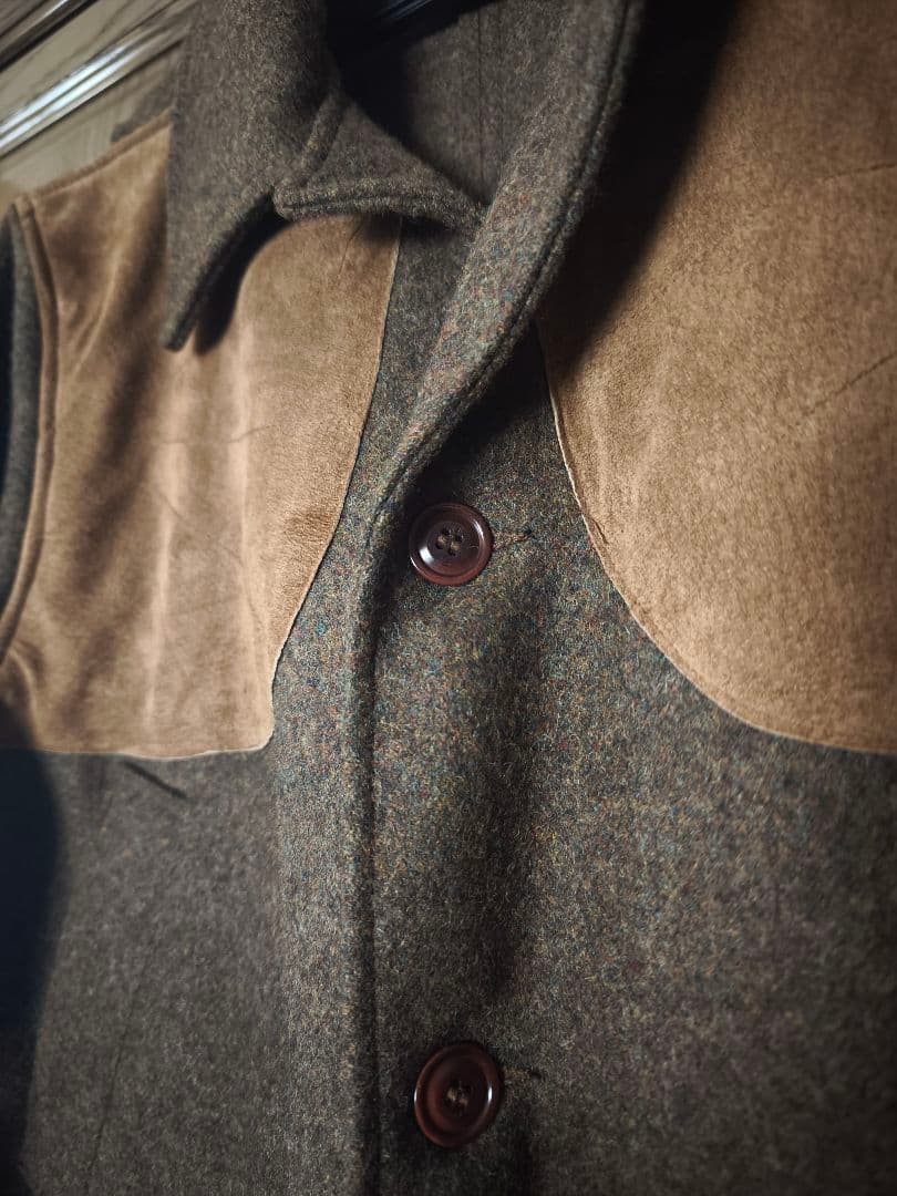 FILSON ヴィンテージ　ウールハンティングジャケット　レザーパッチ　サイズS