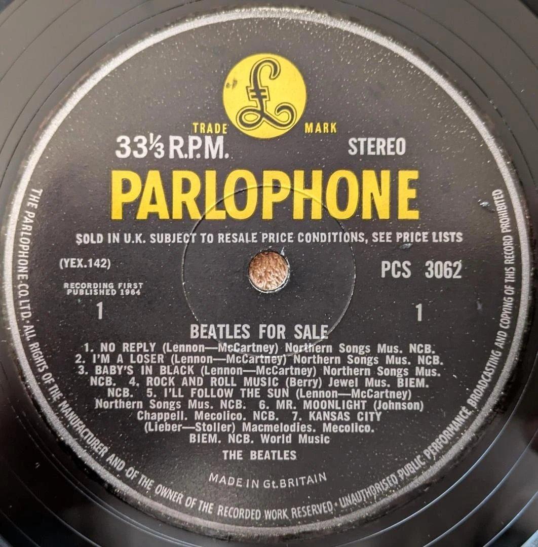 UK STEREO 初回盤 「 BEATLES FOR SALE 」美品！