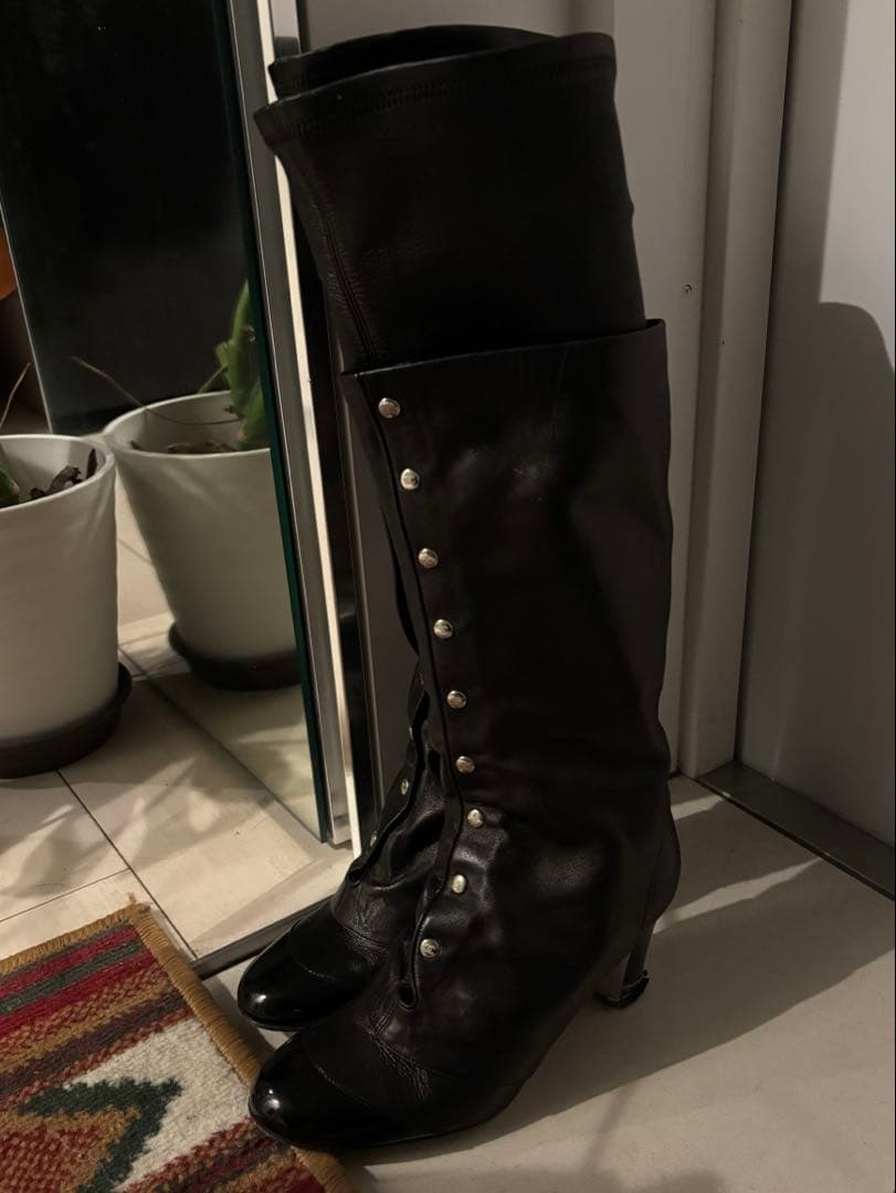 CHANEL ロングブーツ23.5cm