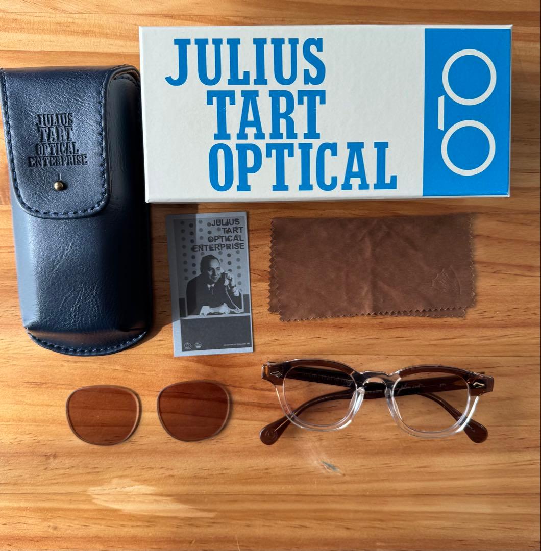 小物 JULIUS TART OPTICAL Brown Crystal Brow