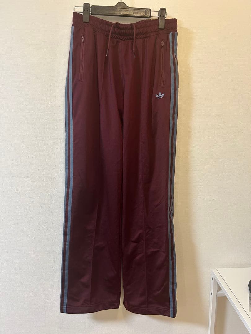 adidas バーガンディ トラックパンツ XS