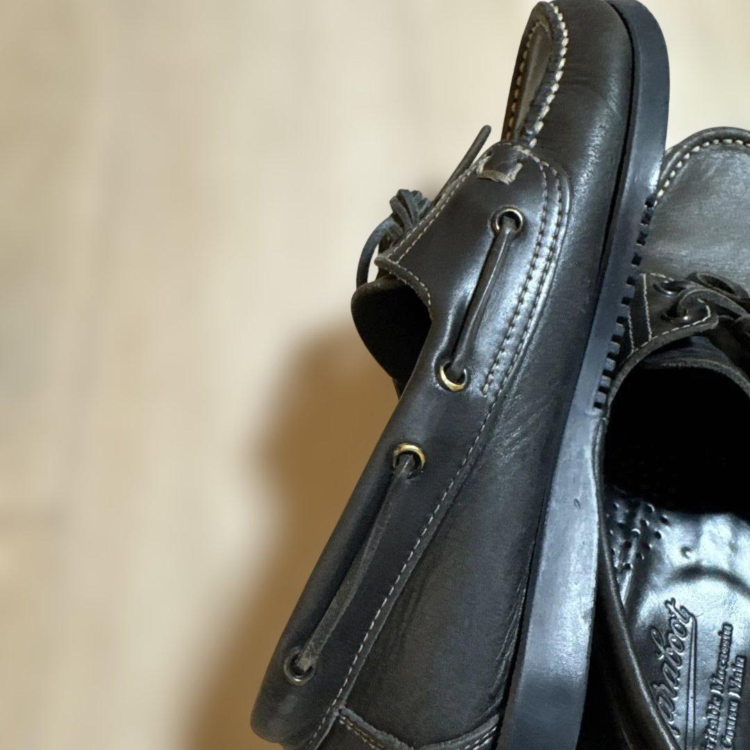 Paraboot Cousu Mainブラックモカシン