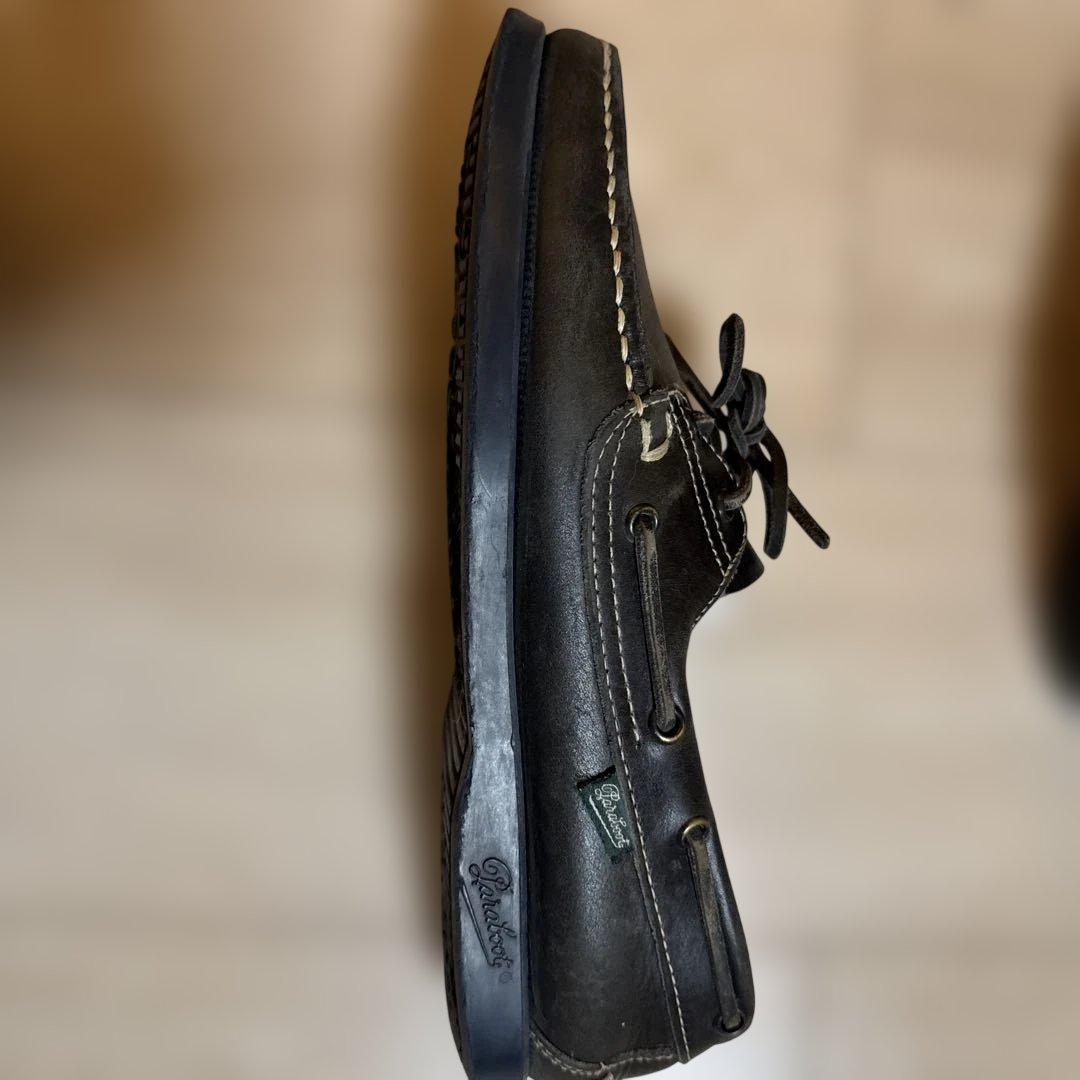 Paraboot Cousu Mainブラックモカシン