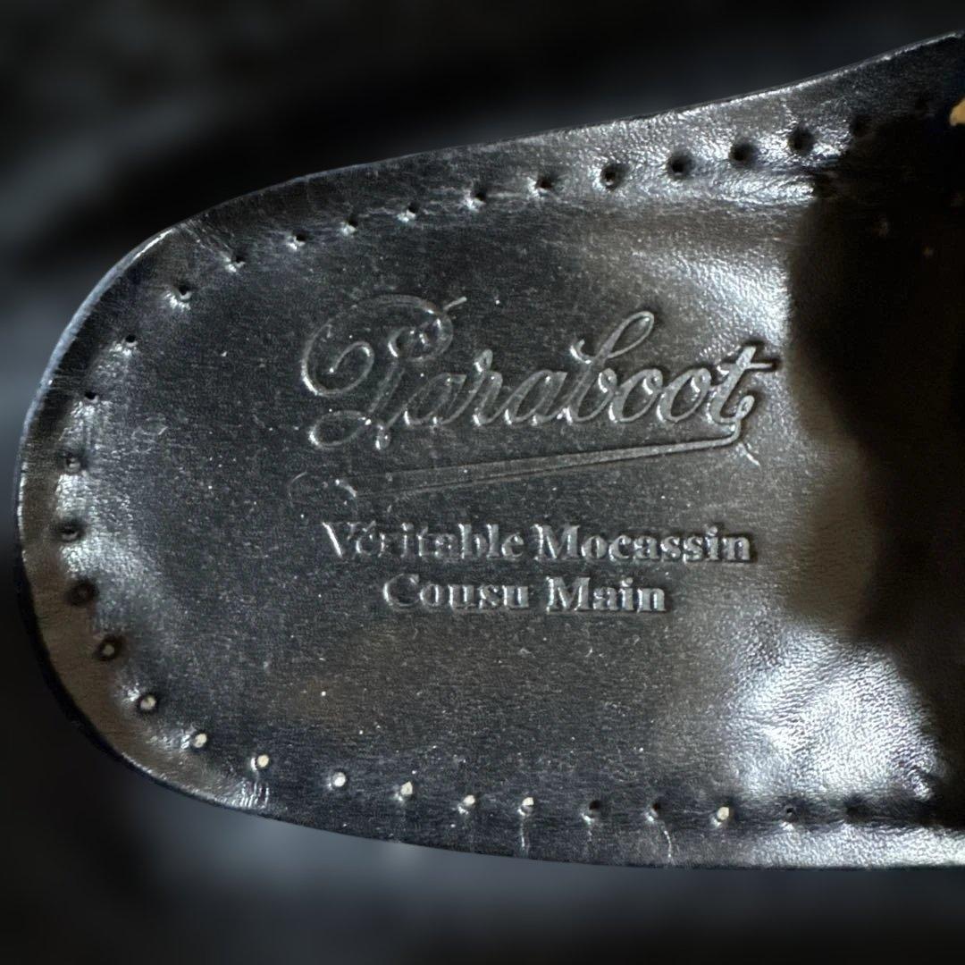 Paraboot Cousu Mainブラックモカシン