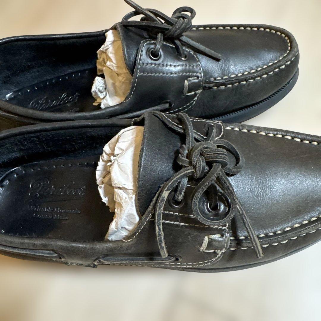 Paraboot Cousu Mainブラックモカシン