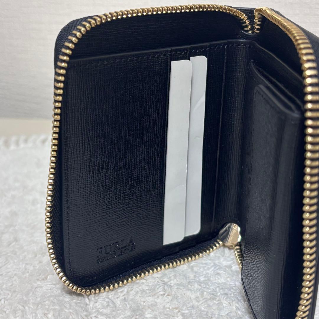 未使用　FURLA フルラ　バビロン　二つ折り財布　ラウンドジップ　財布