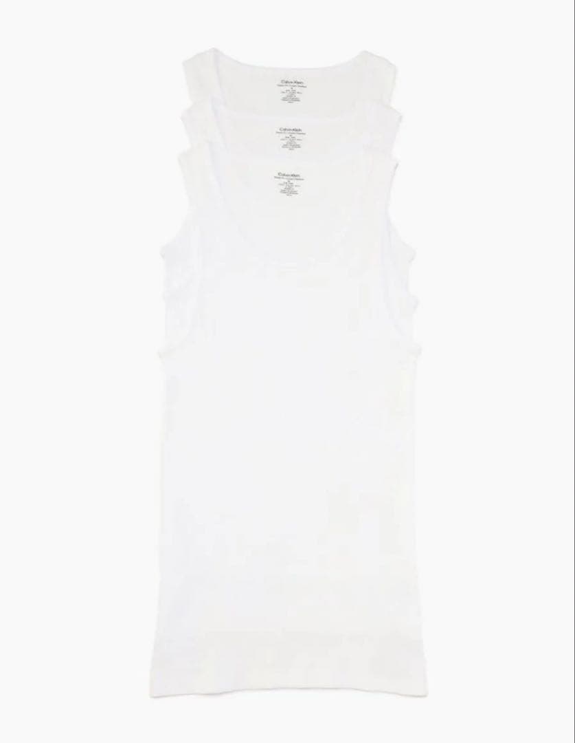 新品カルバンクライン タンクトップ 3枚パック サイズM ¥9350