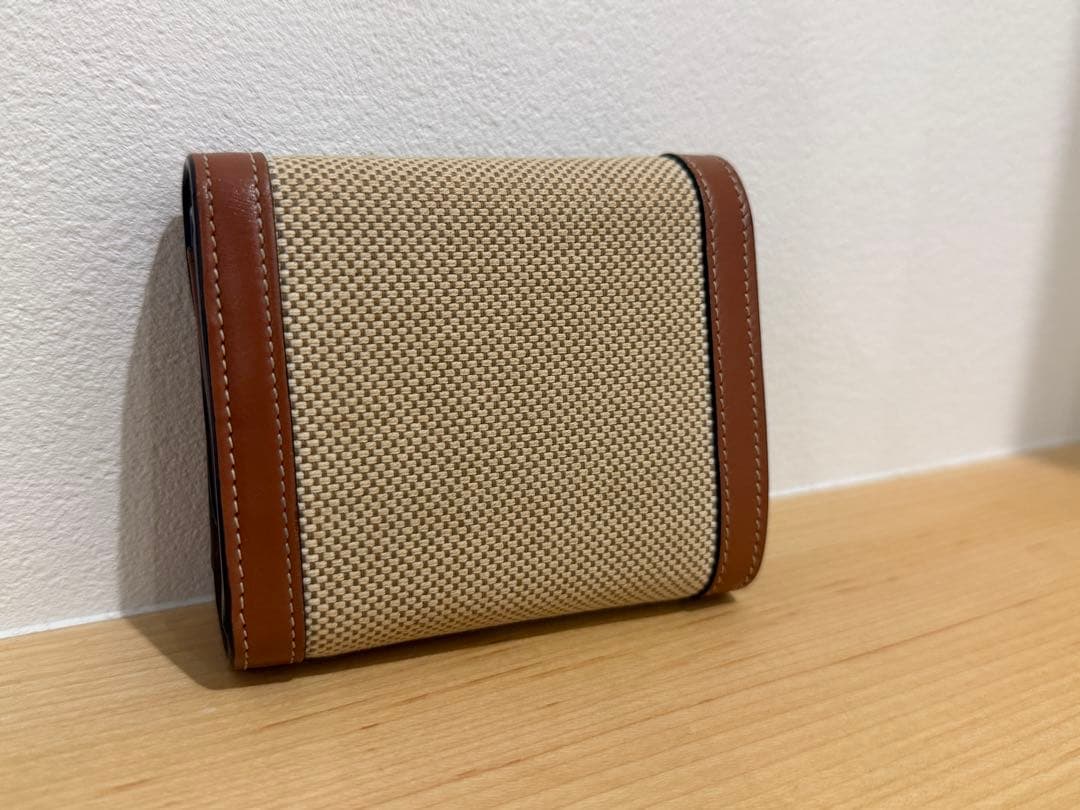 CELINE キャンバス＆レザー 三つ折り財布