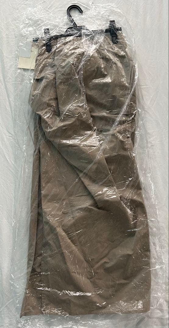 新品SeaRoomlynn TUCKスリットロングスカート グレージュM