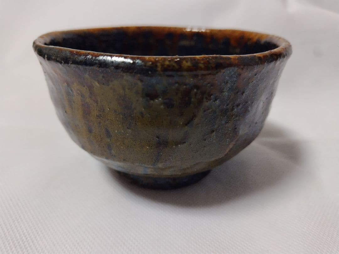 益子焼 小笠原再二作 未使用 茶碗 元箱付