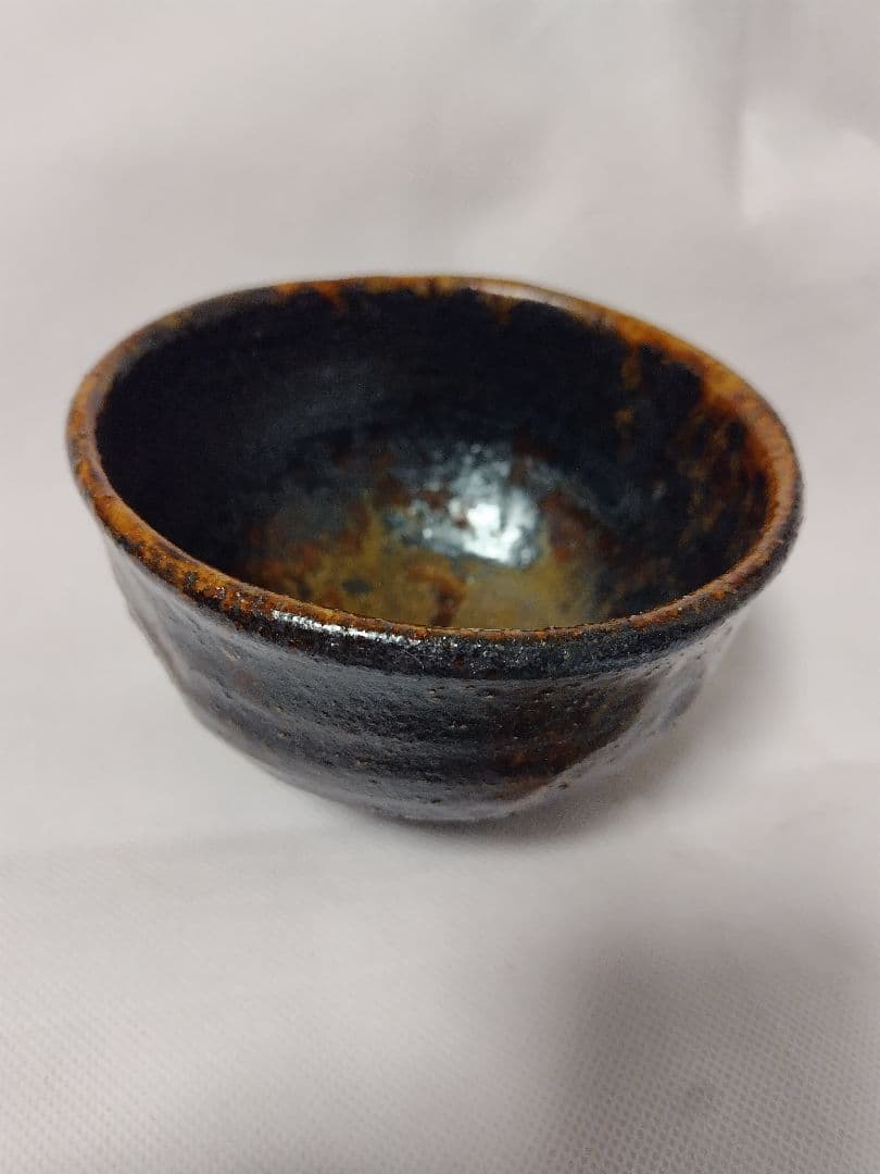 益子焼 小笠原再二作 未使用 茶碗 元箱付