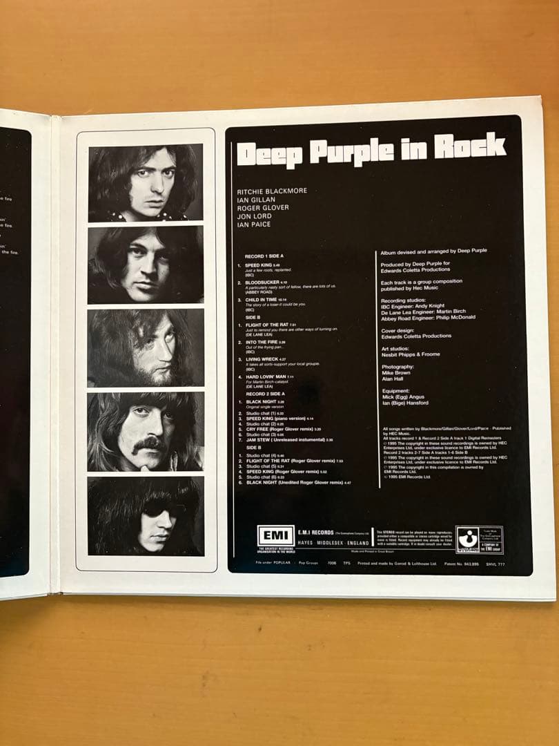 DEEP PURPLE　IN ROCK　25周年記念2枚組　ディープ・パープル