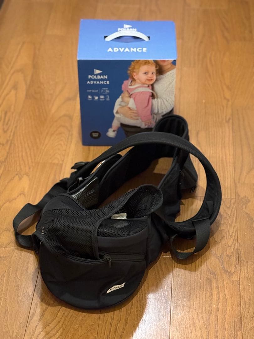 【美品】POLBAN ADVANCE ヒップシート シングルショルダーベルト付き