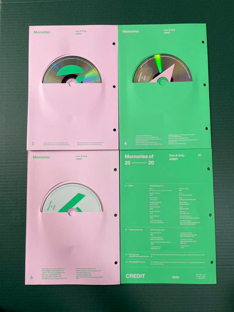 BTS Memories 2020 DVD 韓国版 Weverse 特典 トレカ