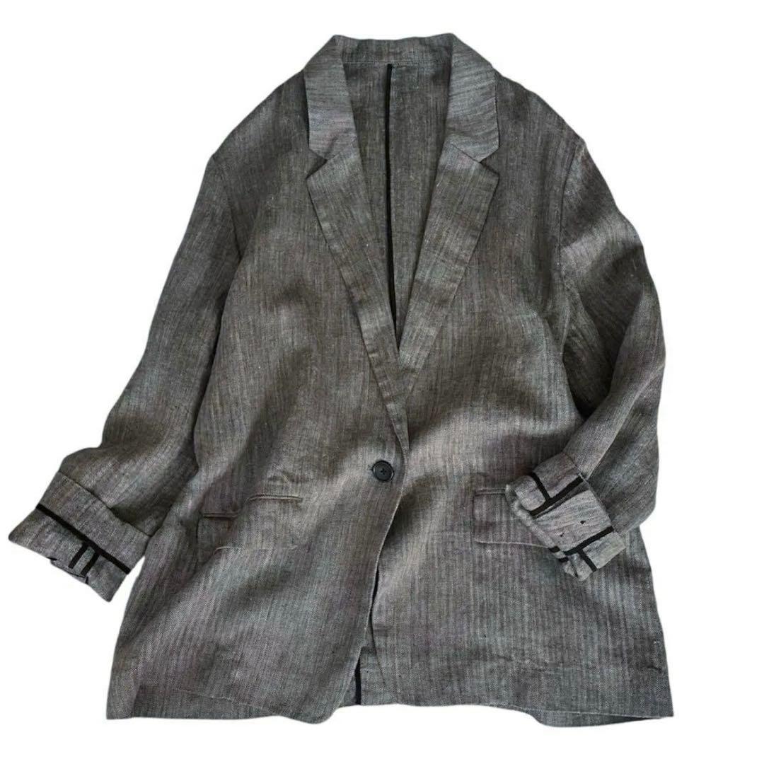 美品✨24SS スピックアンドスパン リネン エアリー ジャケット 38