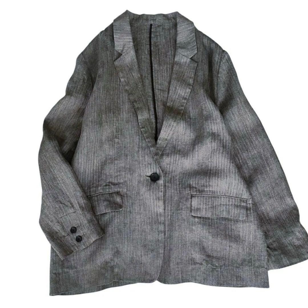 美品✨24SS スピックアンドスパン リネン エアリー ジャケット 38
