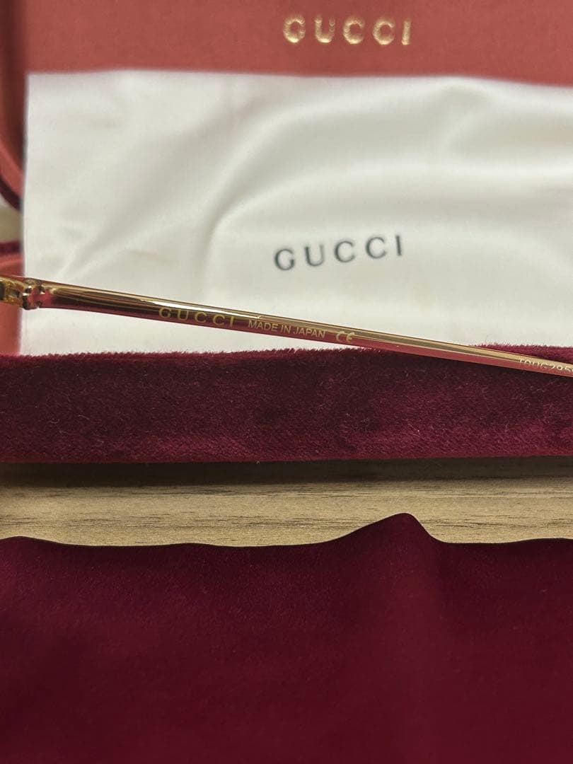 GUCCI サングラス ゴールド/ブルー