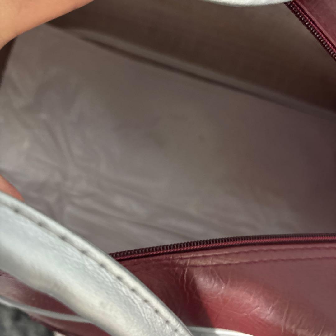 adidas ボストンバッグ 赤 銀