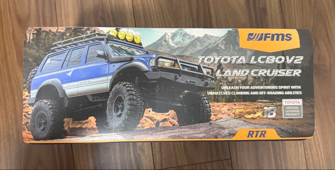 FMS FCX18 トヨタ ランドクルーザー LC80 RTR イエロー