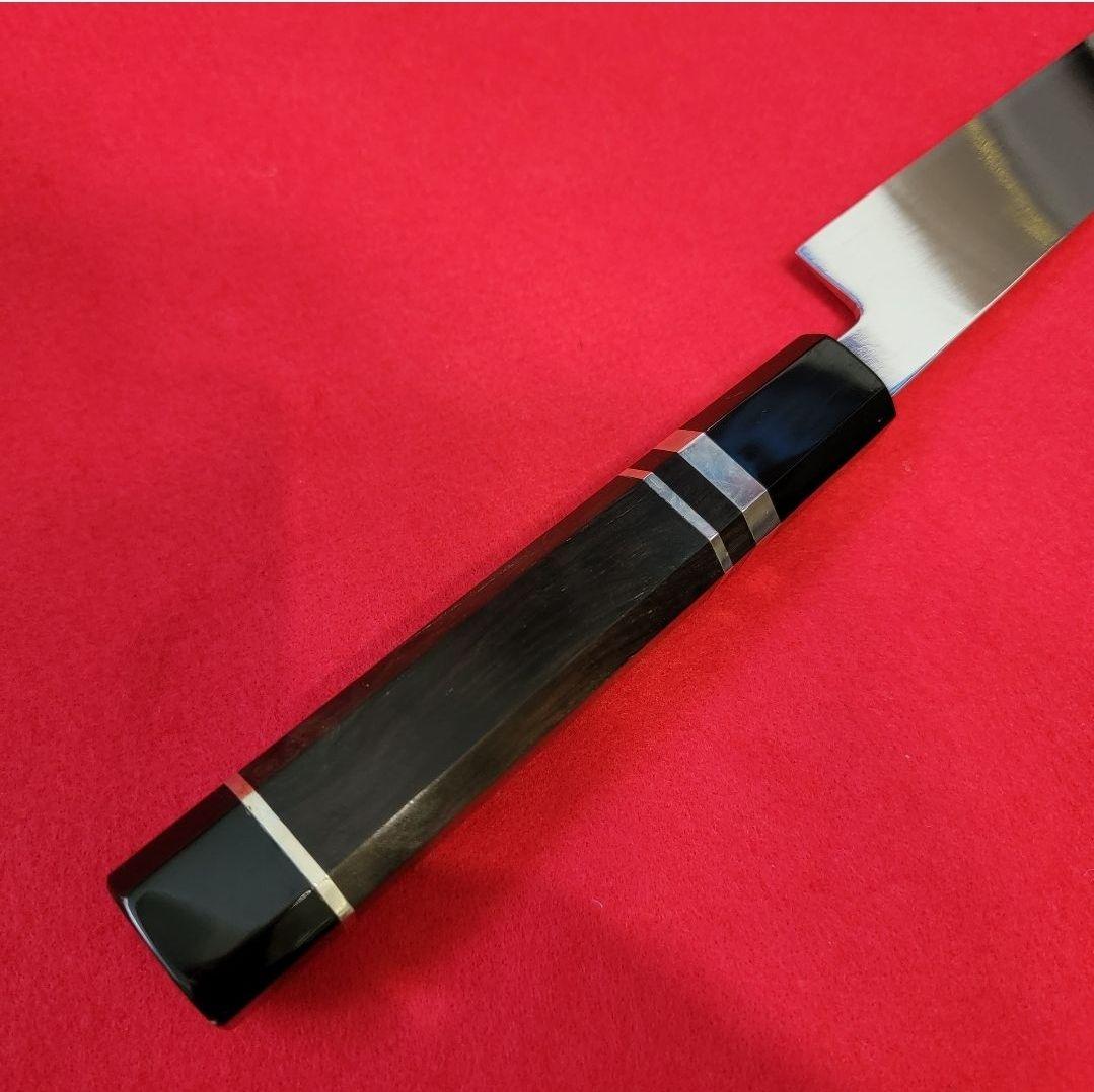 新品 V金10号 鏡面仕上げ 本焼 9寸 切付け柳刃包丁270mm 刺身包丁