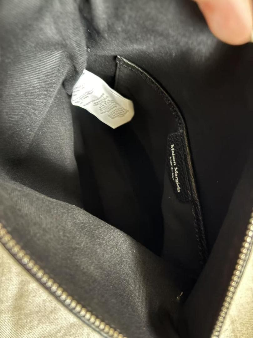 MM6 Maison Margiela 黒のキャンバスショルダーバッグ