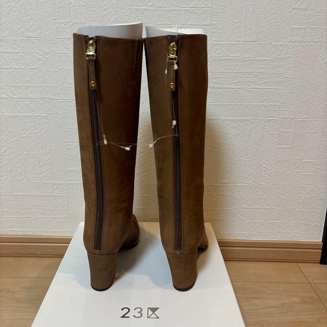 23区　ロングブーツ　ブラウンスエード