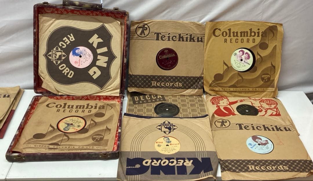 【希少】SPレコード 19枚まとめ売り昭和レトロ コロンビア/キング/蓄音機