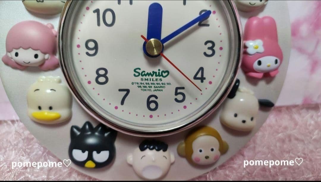 サンリオ キャラクター大集合♡置時計♡ハローキティ＆１１キャラクター♡【新品♪】