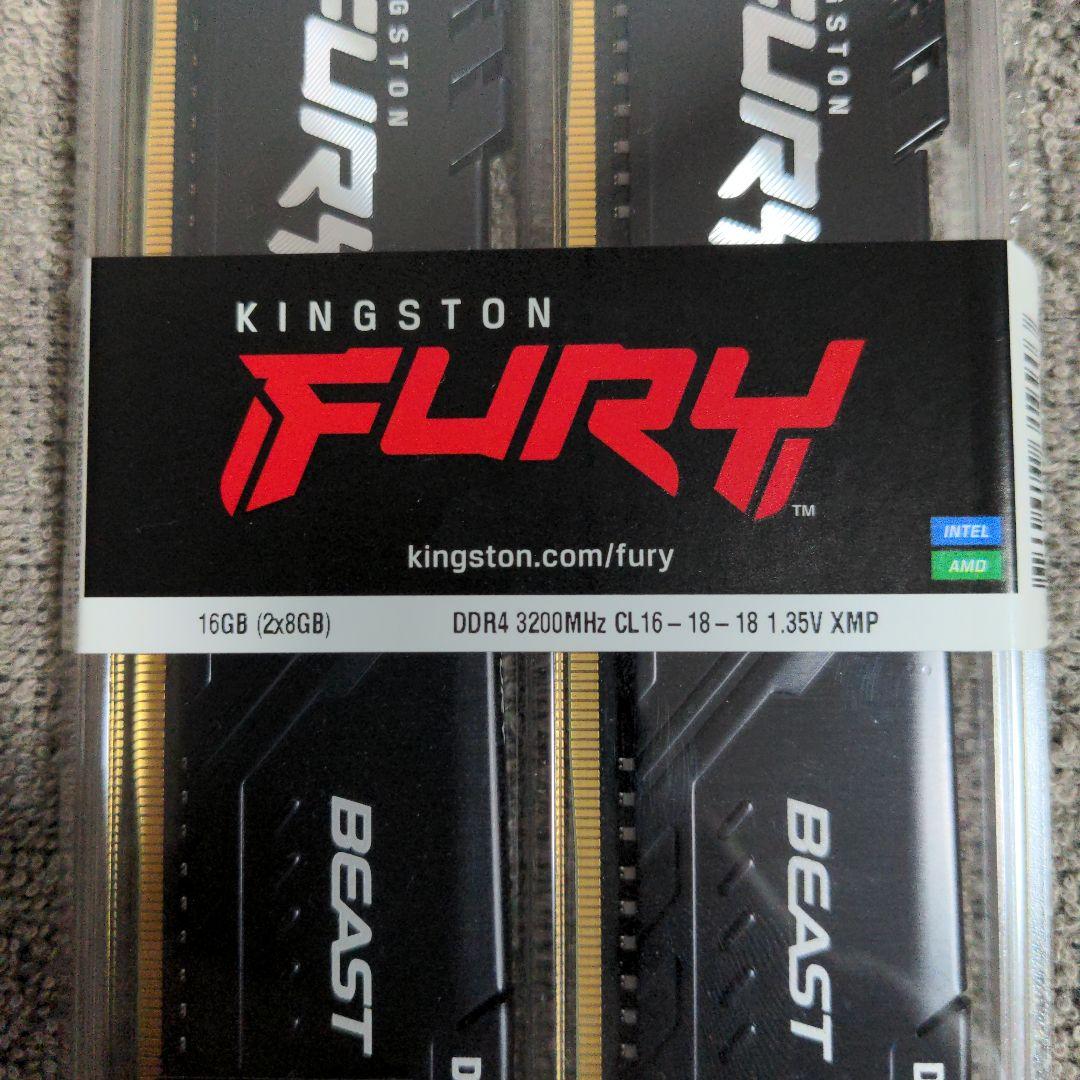 ☆新品☆ KINGSTON FURY BEAST 16GB DDR4 3200