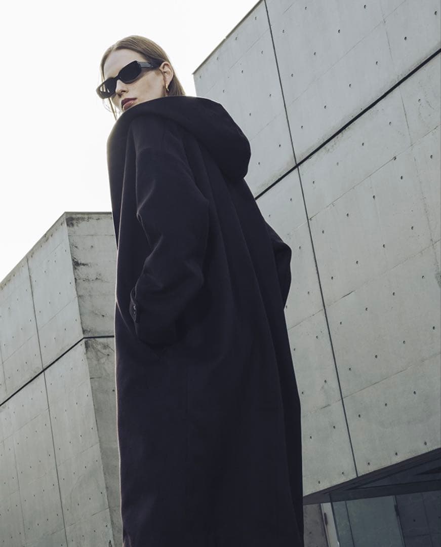 ジャケット・アウター nil due nil un /LONG HOODIE OVER COAT