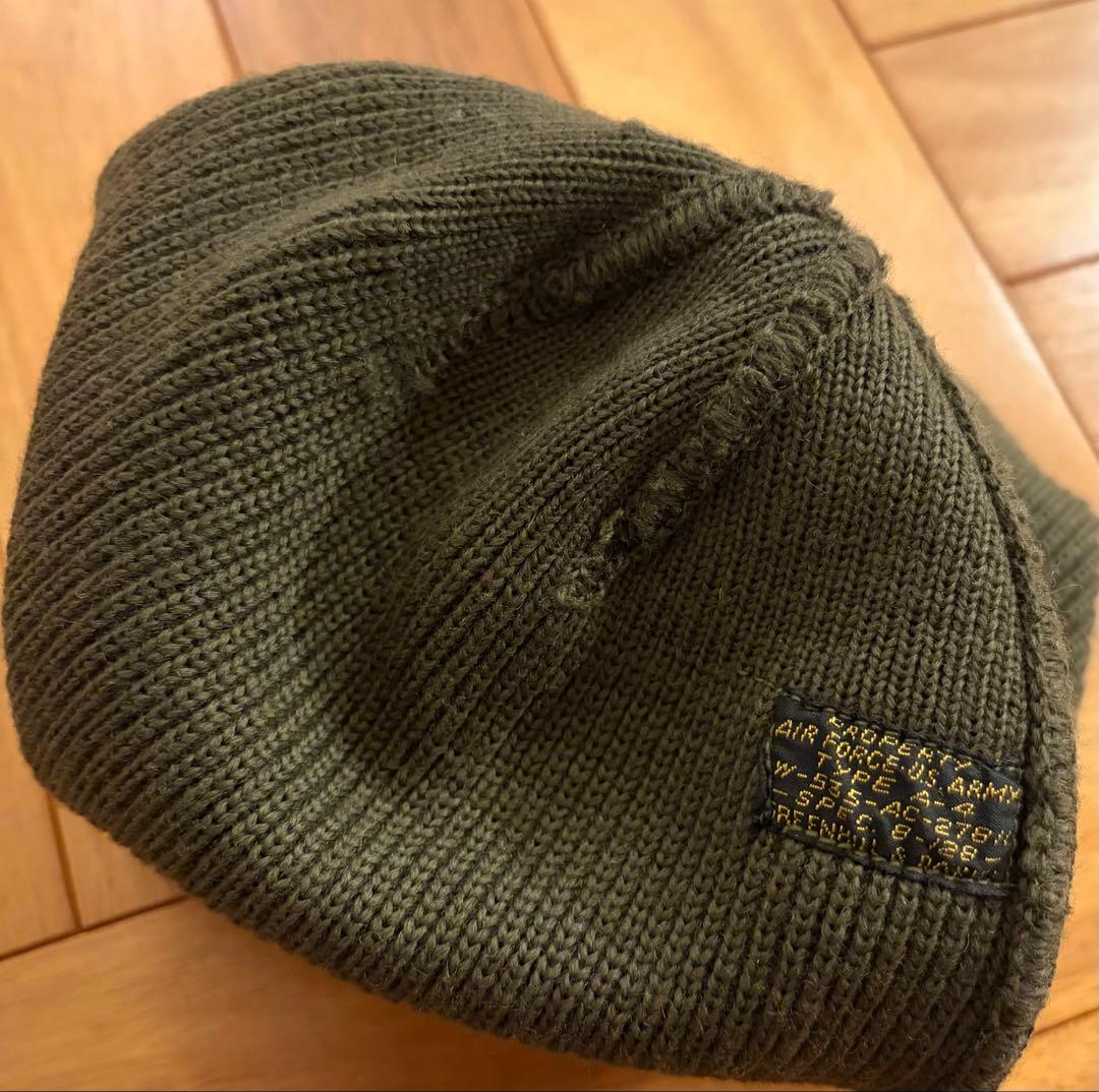 【デッドストック】1940s U.S.ARMY エアフォース　A4ニットキャップ