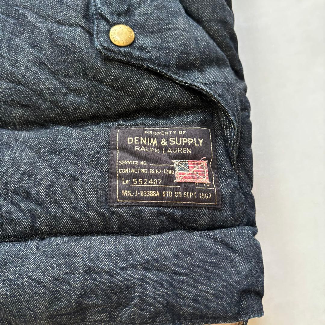 ダウンベスト　Denim & Supply Ralph Lauren　星条旗柄