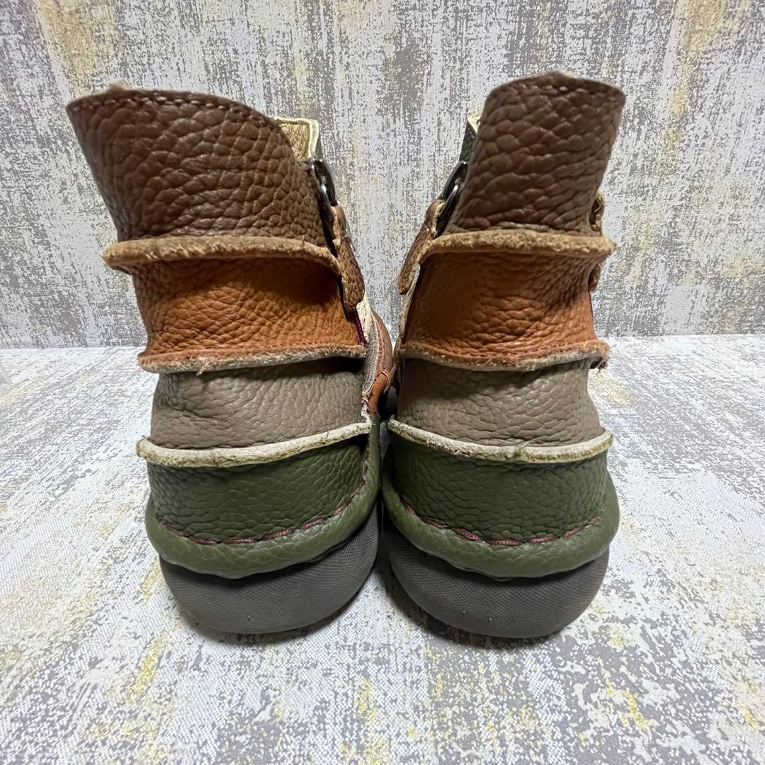 ★美品★エスタシオン Estacion ショートブーツ サイドジップ【22.5】
