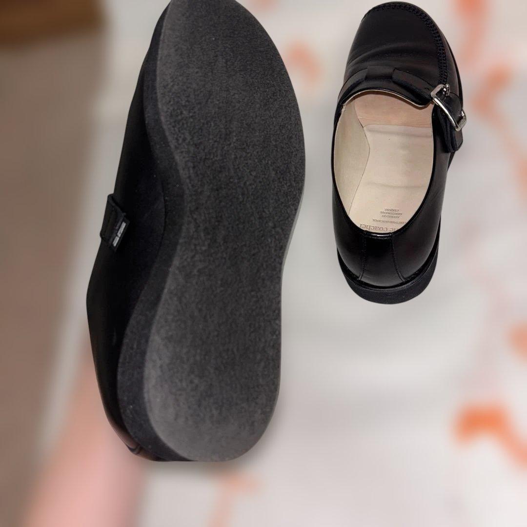 foot the coacher モカシン ベルト シューズ 25.5cm