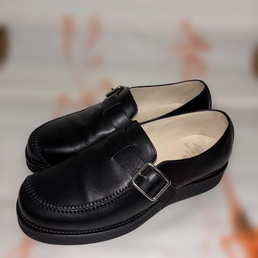foot the coacher モカシン ベルト シューズ 25.5cm