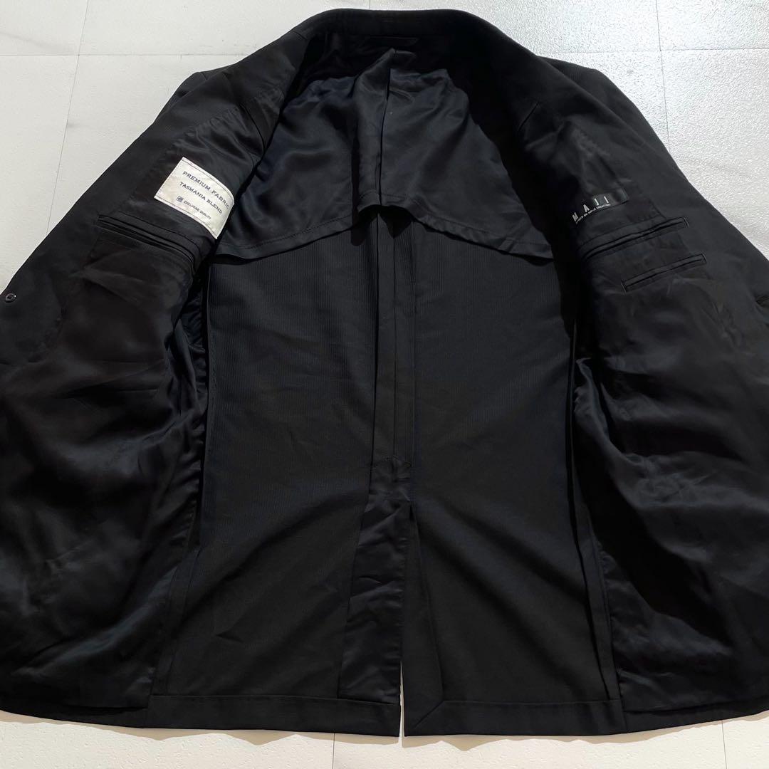 【極美品✨】AOKI×MAJI スーツ スリーピース リバーシブル 無地 黒Y5