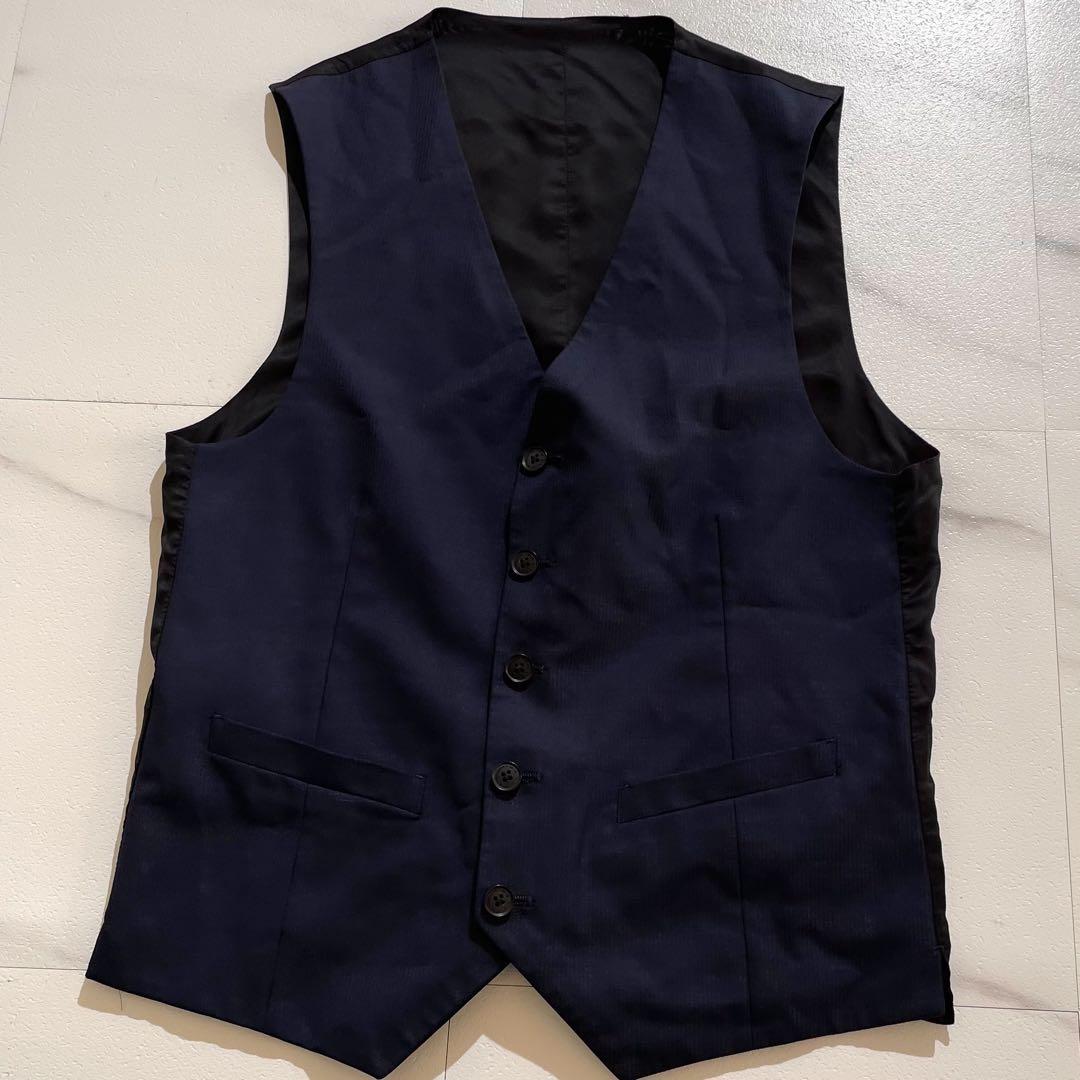 【極美品✨】AOKI×MAJI スーツ スリーピース リバーシブル 無地 黒Y5