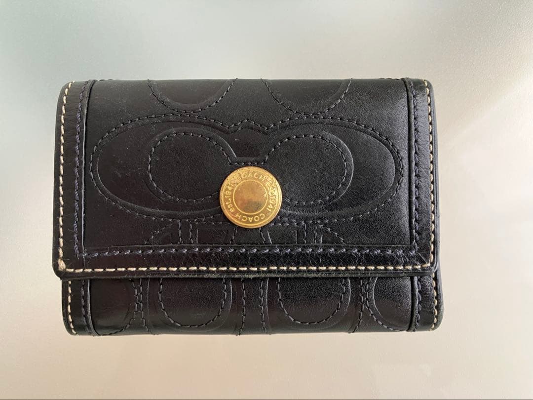 knk.sag 　COACH 三つ折り財布