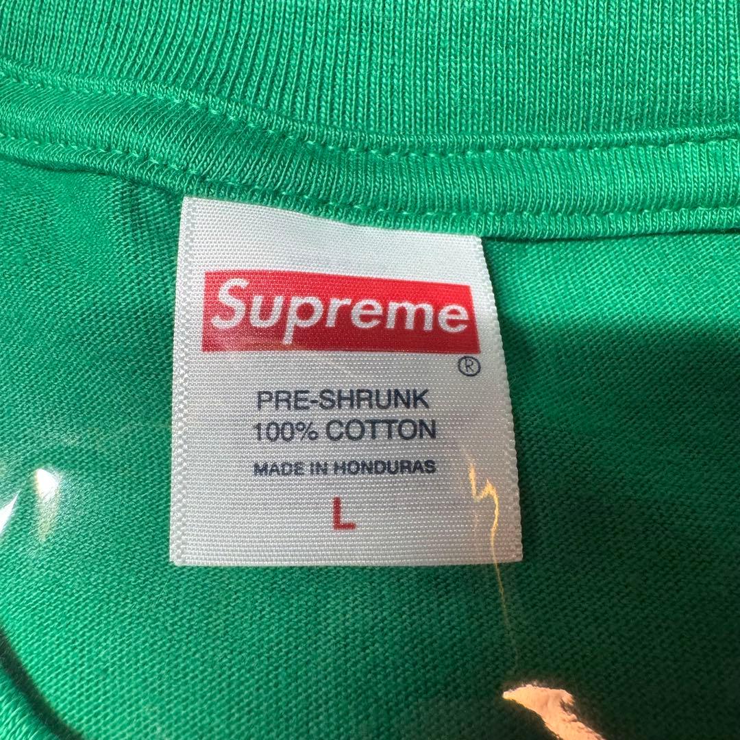 トップス Supreme man tee green L