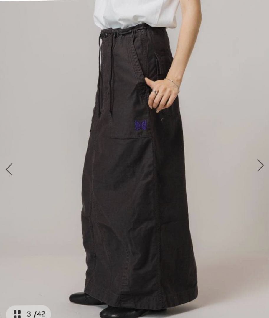 【最終価格】ニードルズ　NEEDLES STRING FATIGUE SKIRT