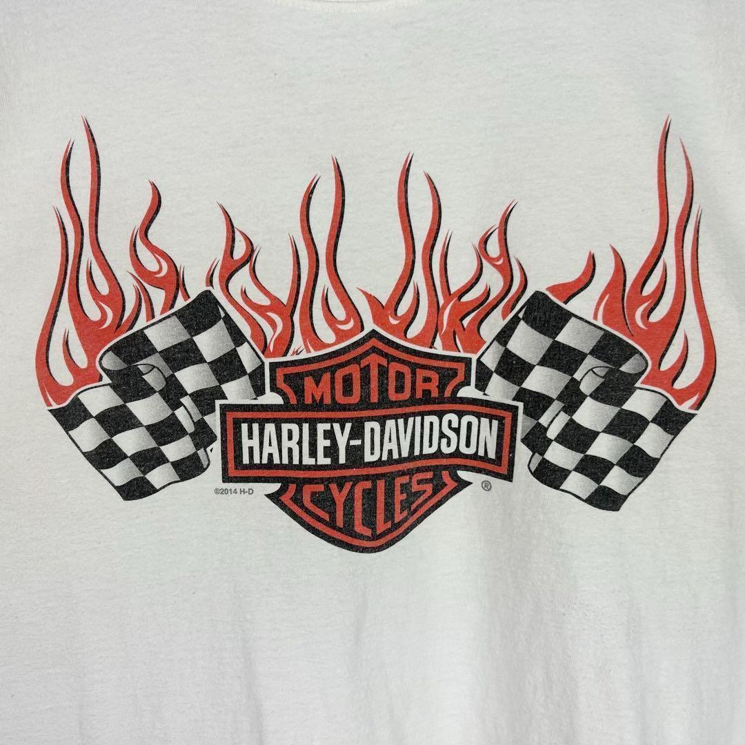 ハーレーダビッドソン 両面プリント カットオフTシャツ タンクトップ 3966