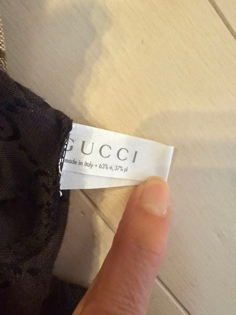 未使用 GUCCI GG柄 ブラウン ウエストポーチ 正規品